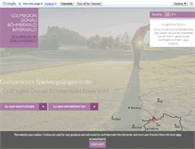 Tablet Screenshot of donau-boehmerwald.com